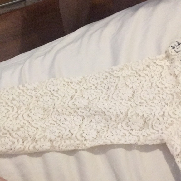Kate hill off white lace top size xl - Picture 3 of 6
